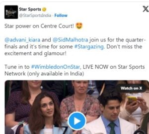 Wimbledon 2024 : Wife Kiara Advani के साथ में Siddharth Malhotra ने देखा Amazing क्वार्टर फाइनल मैच, छाते में उलझे दिखाए दिए सिद्धार्थ