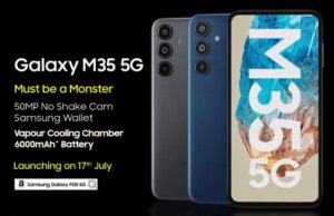 Samsung Galaxy M35 5G best Smartphone के प्रमुख स्पेसिफिकेशन सामने आए 17 जुलाई को भारत में लॉन्च होगा 